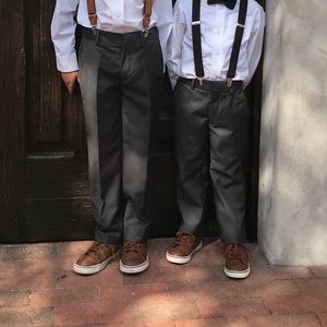 Boy’s dress pants & suspenders